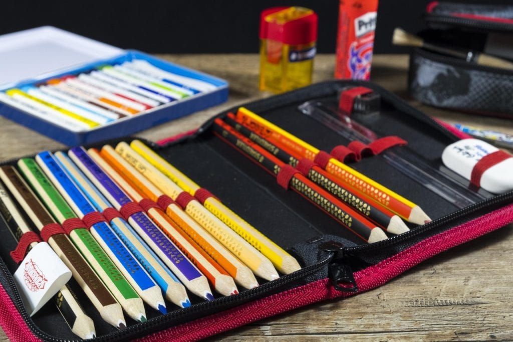 School supplies on a desk for the Best Schools in Wollongong (2025) guide