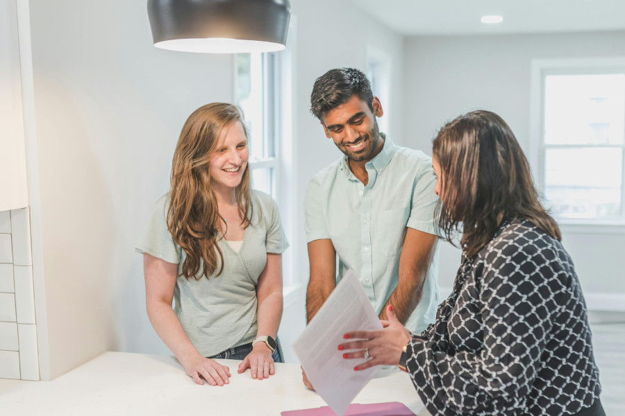 happy clients with broker