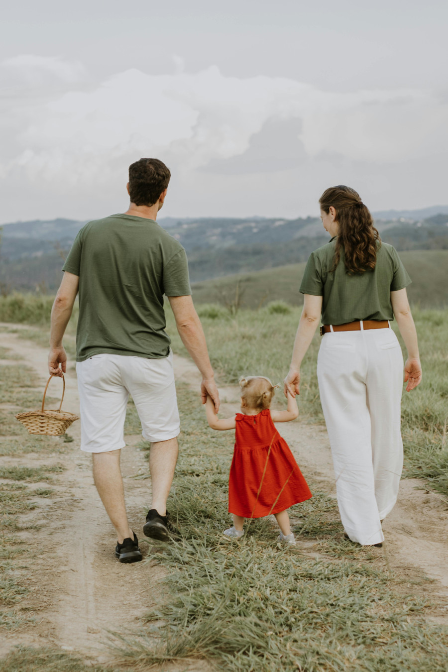 happy family tiny home owners