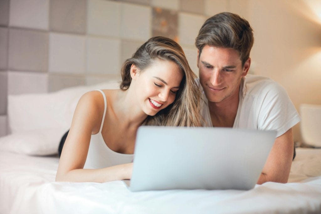 First home buyers researching Ballarat suburbs and home loan options on a laptop (2026)